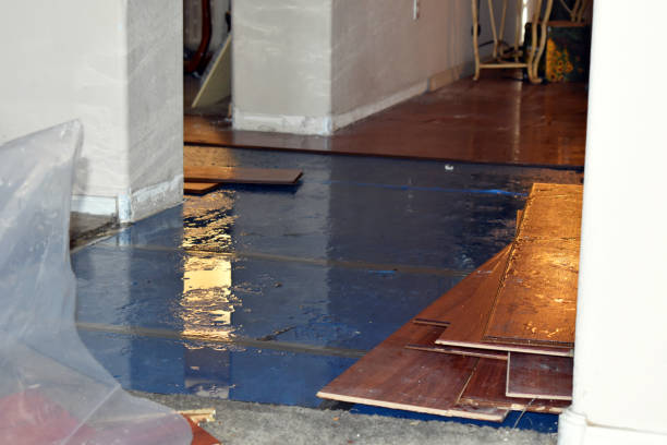 Professional Emergency Water Damage Restoration technician working in Convent Station, NJ